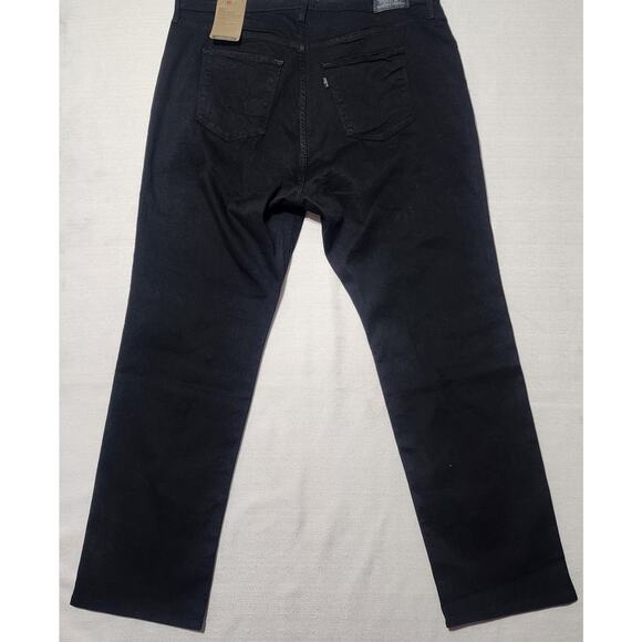 Levi's 724 high rise slim straight jeans size 38''x41'' women's black - Picture 6 of 9